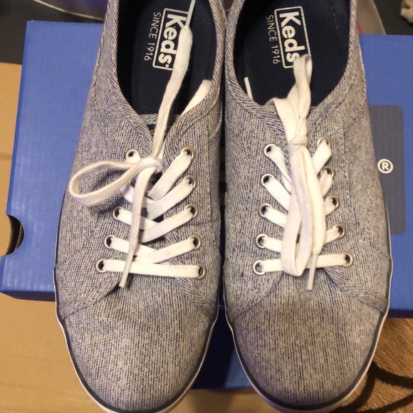 Keds Navy & White 3 pair for the price of one - Picture 1 of 2